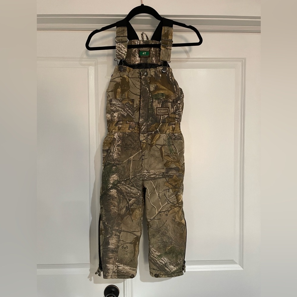 Kids Schmidt Insulated Camo Bibs